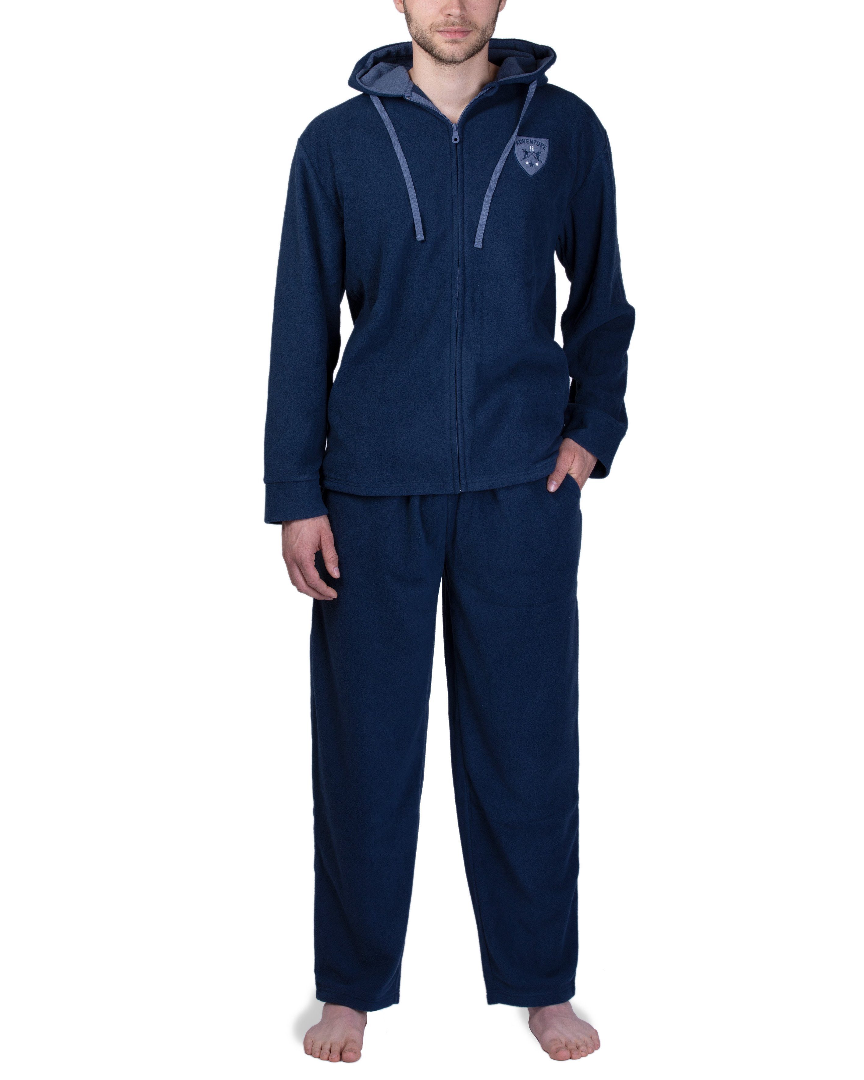 SLOUCHER Hausanzug Fleece-Anzug Hausanzug für Herren