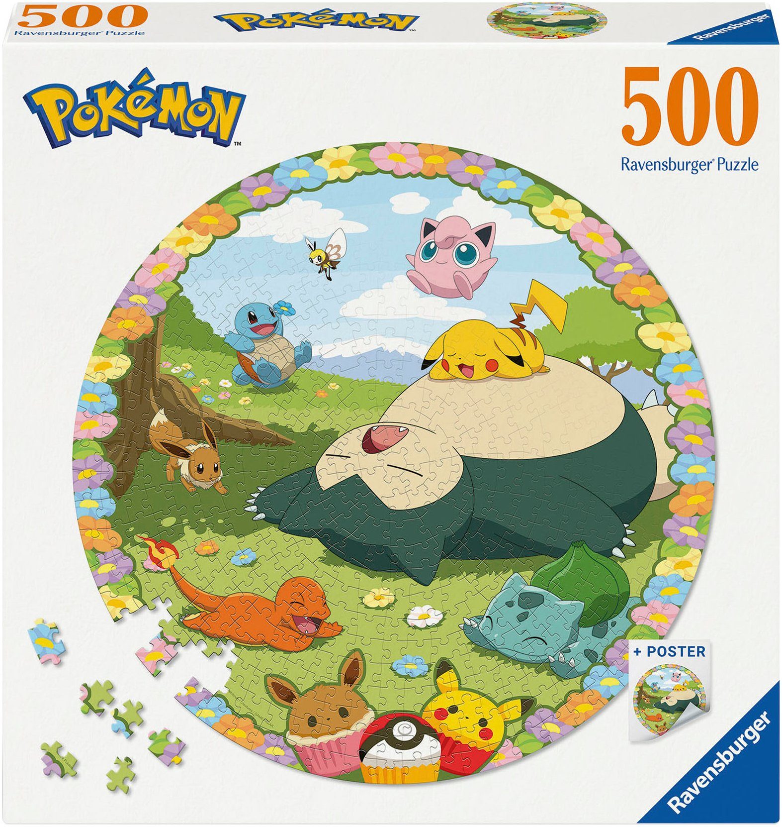 Ravensburger Puzzle Blumige Pokémon, 500 Puzzleteile,
