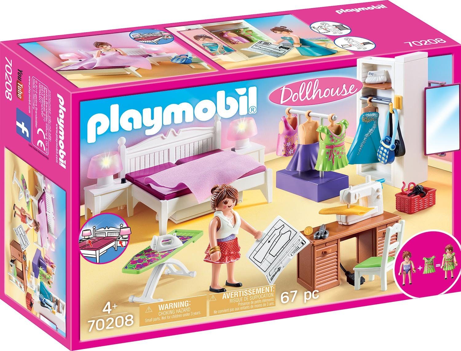 Playmobil® Schlafzimmer mit Nähecke (70208), Dollhouse
