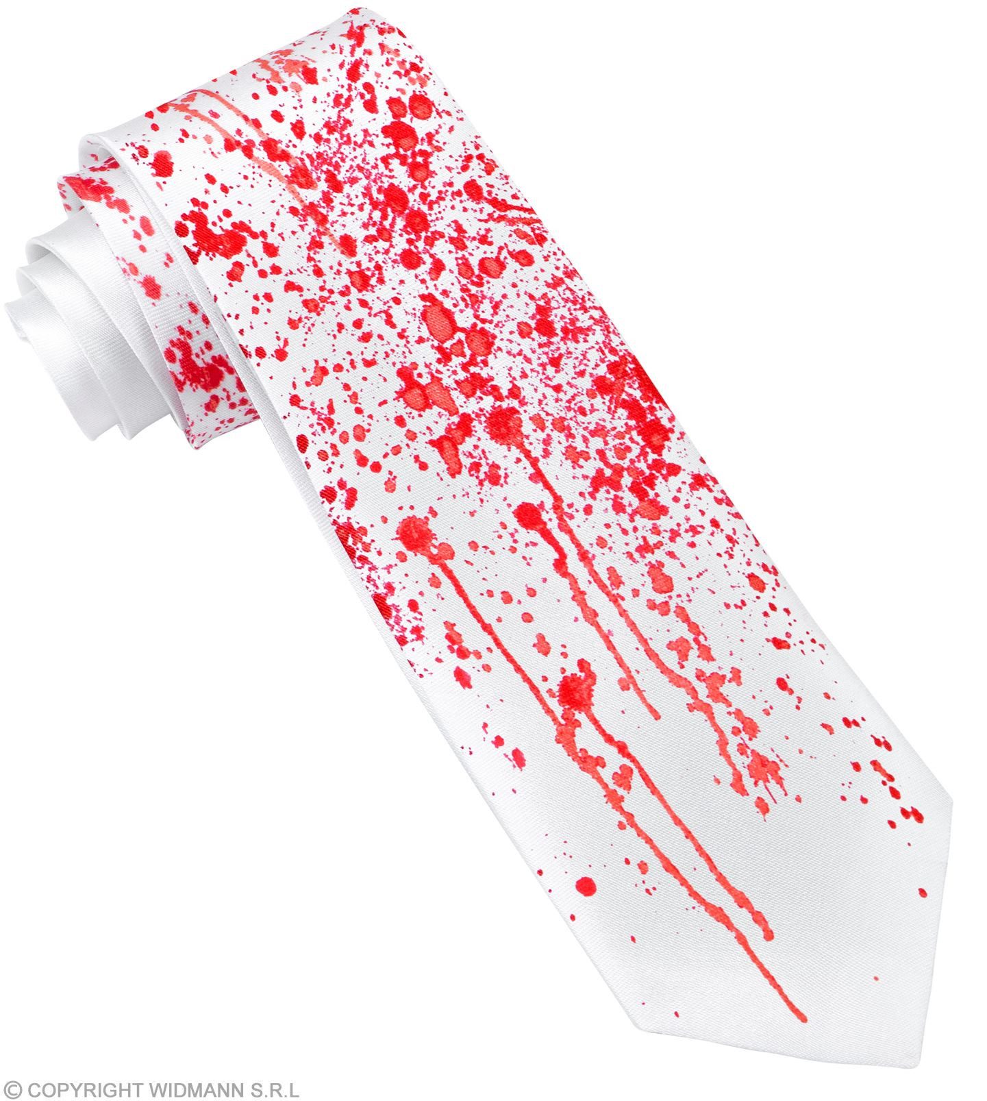 Widmann S.r.l. Blaster Blutverschmierte Krawatte, Weiß