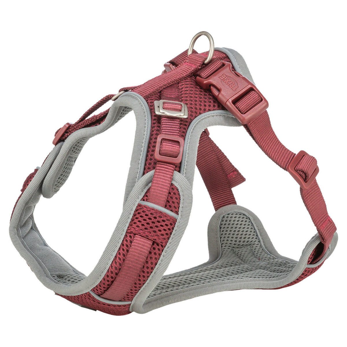 TRIXIE Hunde-Geschirr Premium FlexMesh Geschirr sangria