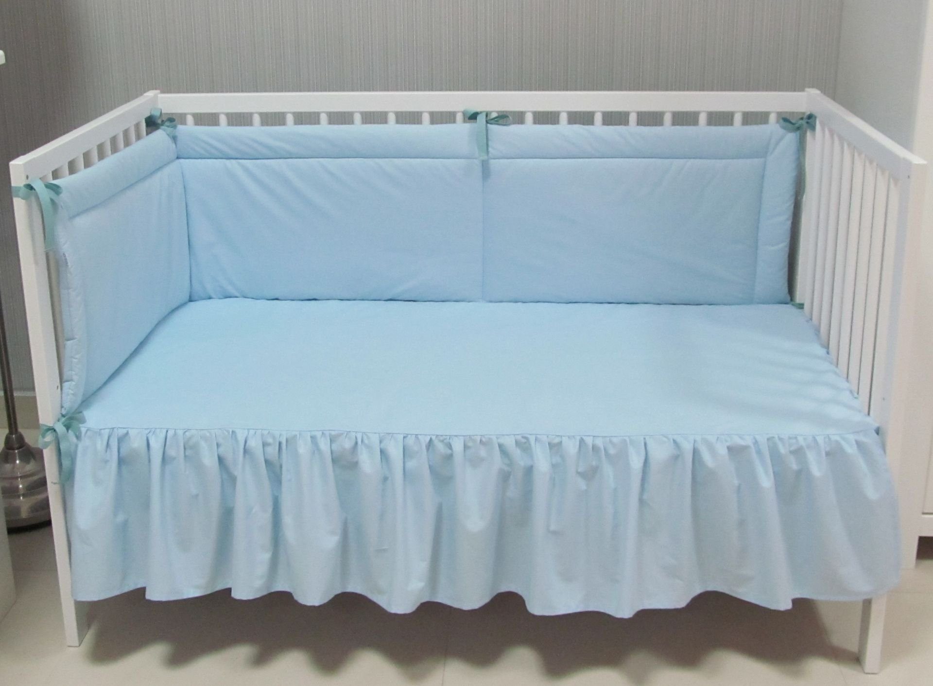 Babymajawelt Betthusse Bettvolant Bettlaken für Babybett,