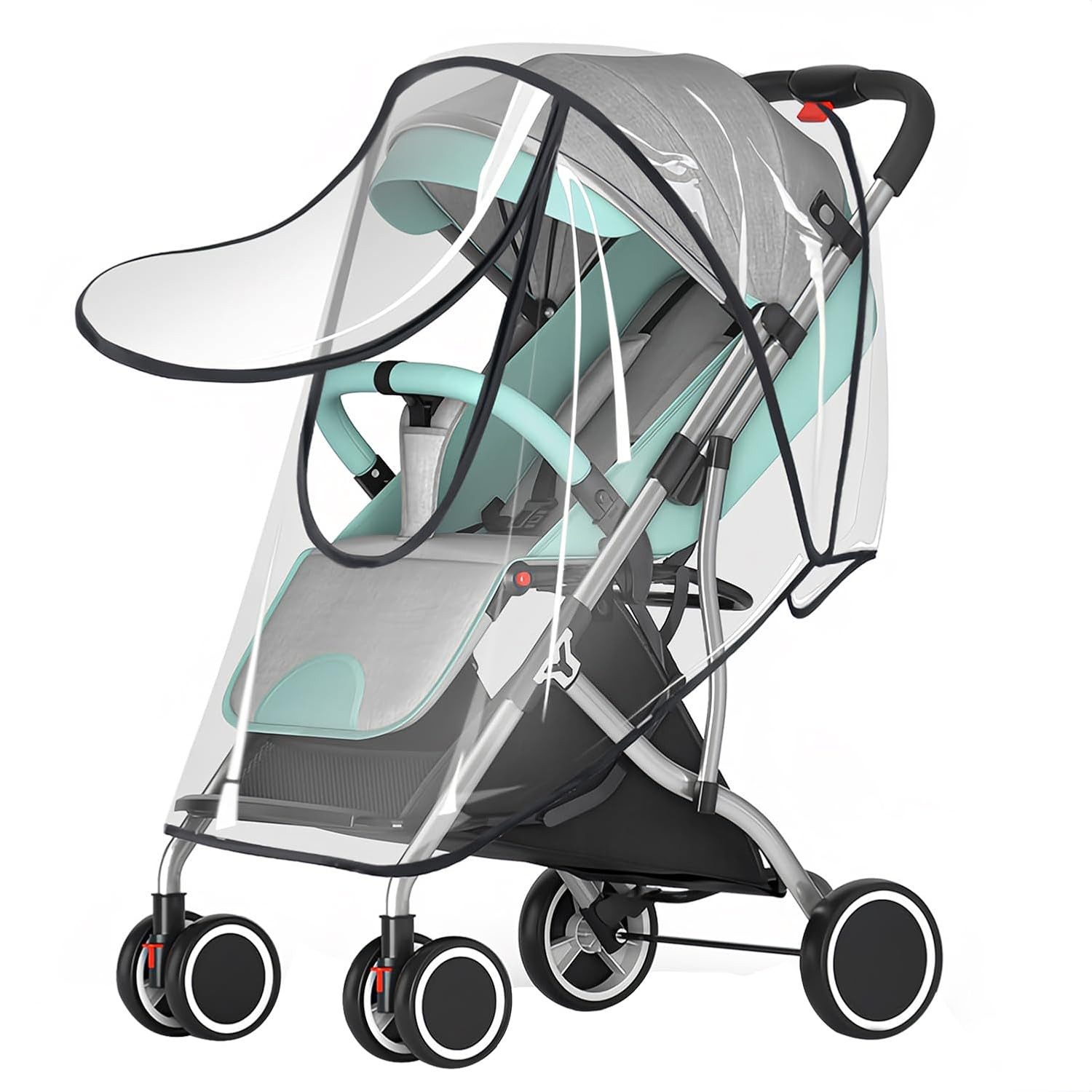 RWEUOQ Kinderwagen-Regenschutzhülle Regenschutz Kinderwagen Schützt vor