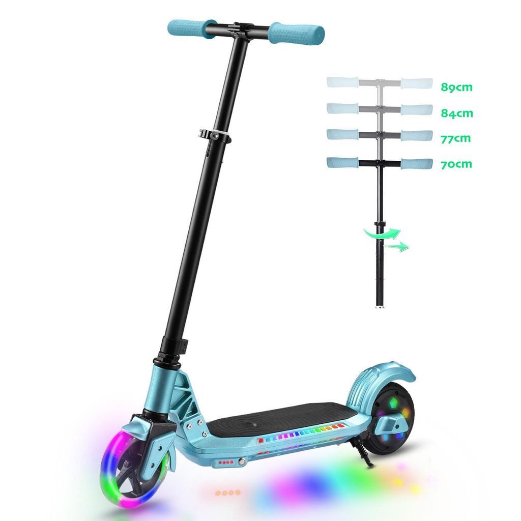 DOTMALL Elektro-Kinderroller Elektro-Roller Mit Verstellbarer Höhe,