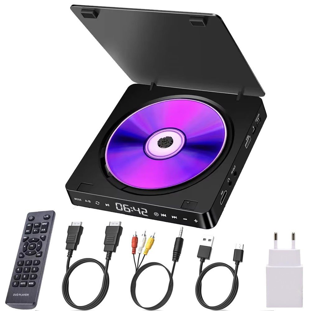 QUBEBU DVD/CD-Player für TV Fernseher, DVD