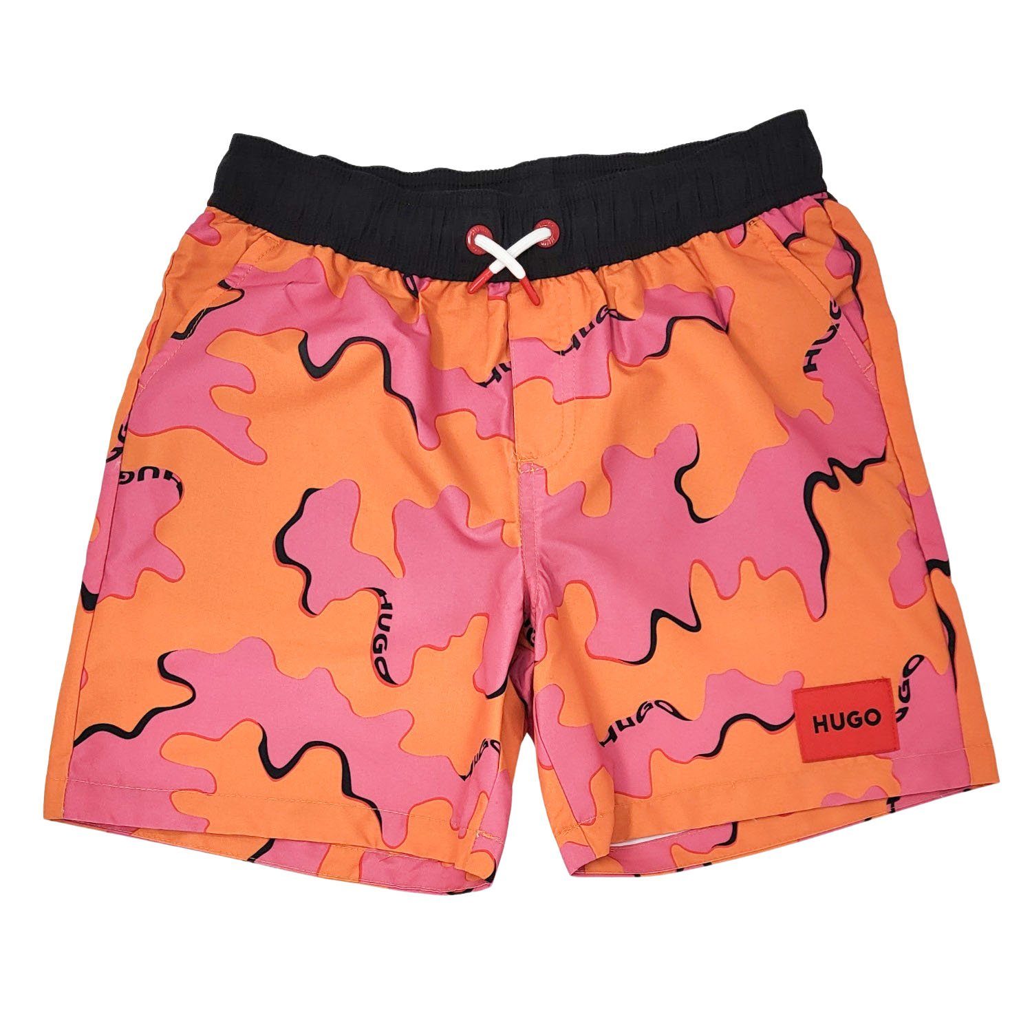 HUGO Badeshorts HUGO Surfershorts orange pink