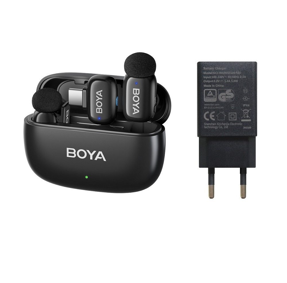 BOYA Mikrofon Mini Mikrofon kabelloses 2.4GHz