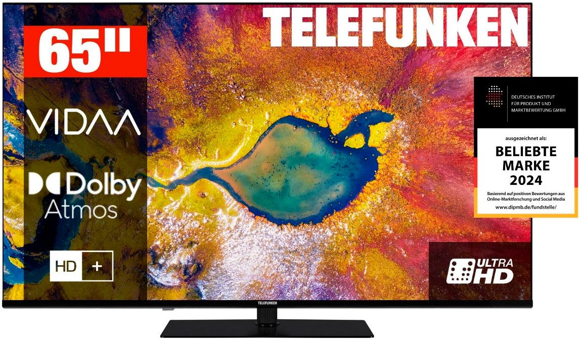 Telefunken D65U975M8CWI LED-Fernseher (164 cm/65 Zoll,