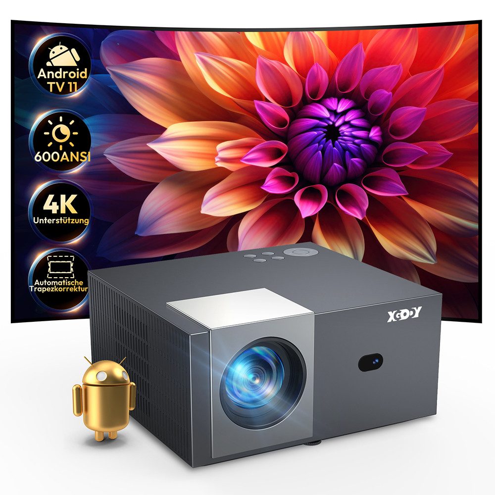 XGODY Google TV und Hotkey-Fernbedienung Beamer