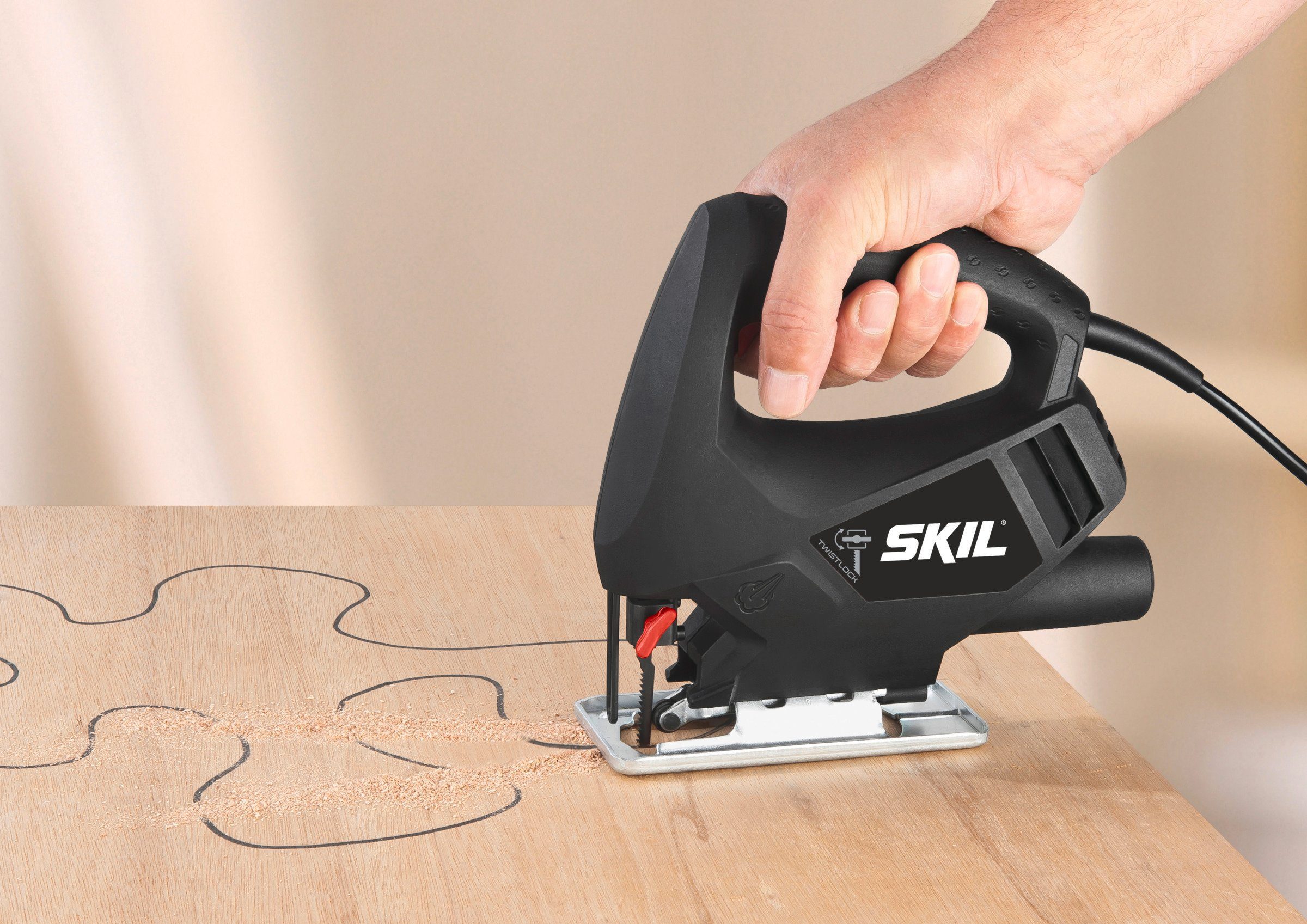SKIL Akku-Tischkreissäge Skil Stichsäge 4180 AA,