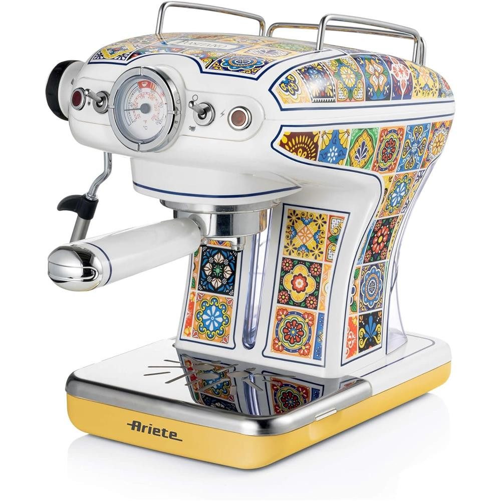 Ariete Espressomaschine, Kaffeemaschine, 850W, Mediterranes Design,