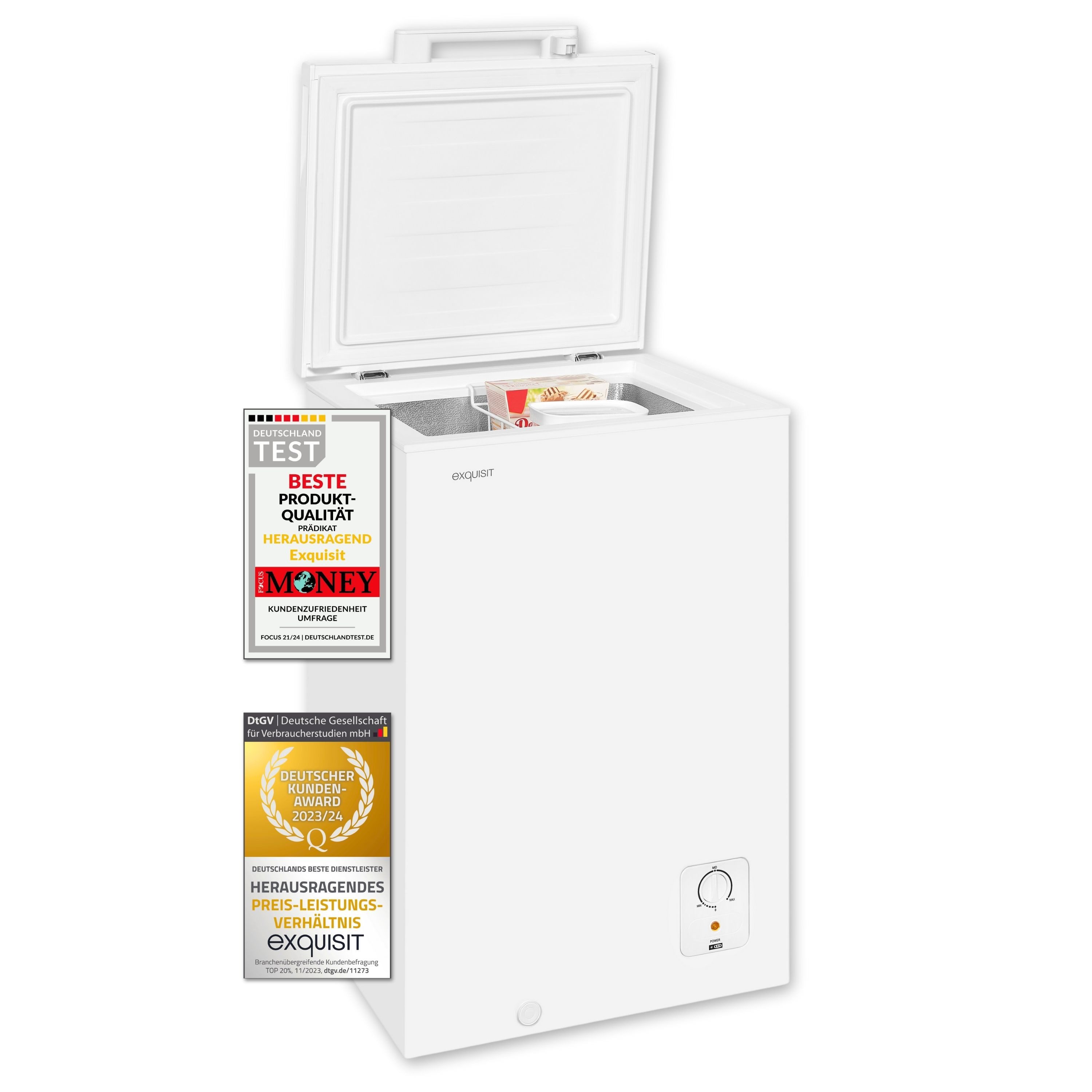exquisit Gefriertruhe GT5100-010E, 54.6 cm breit,