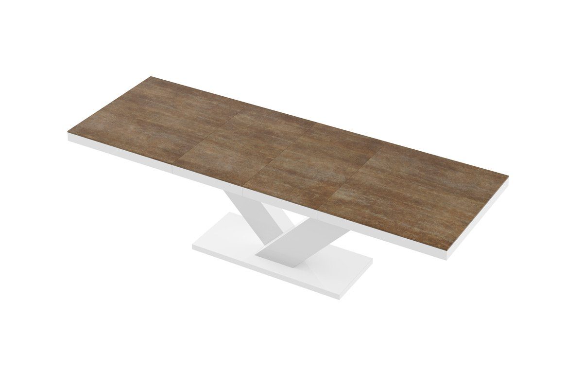 designimpex Esstisch Tisch HE-999 Rostoptik matt