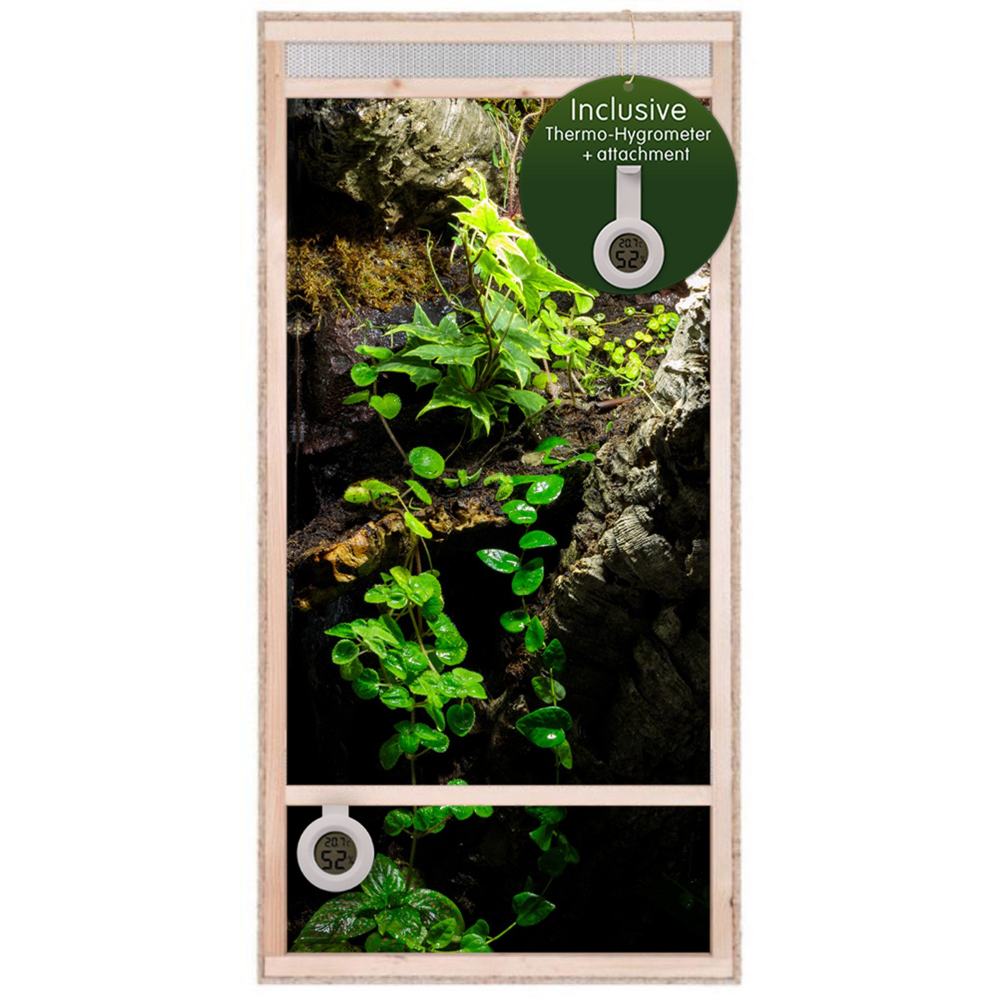 Repiterra Terrarium Hochterrarium Frontbelüftung 60x120x60 cm,