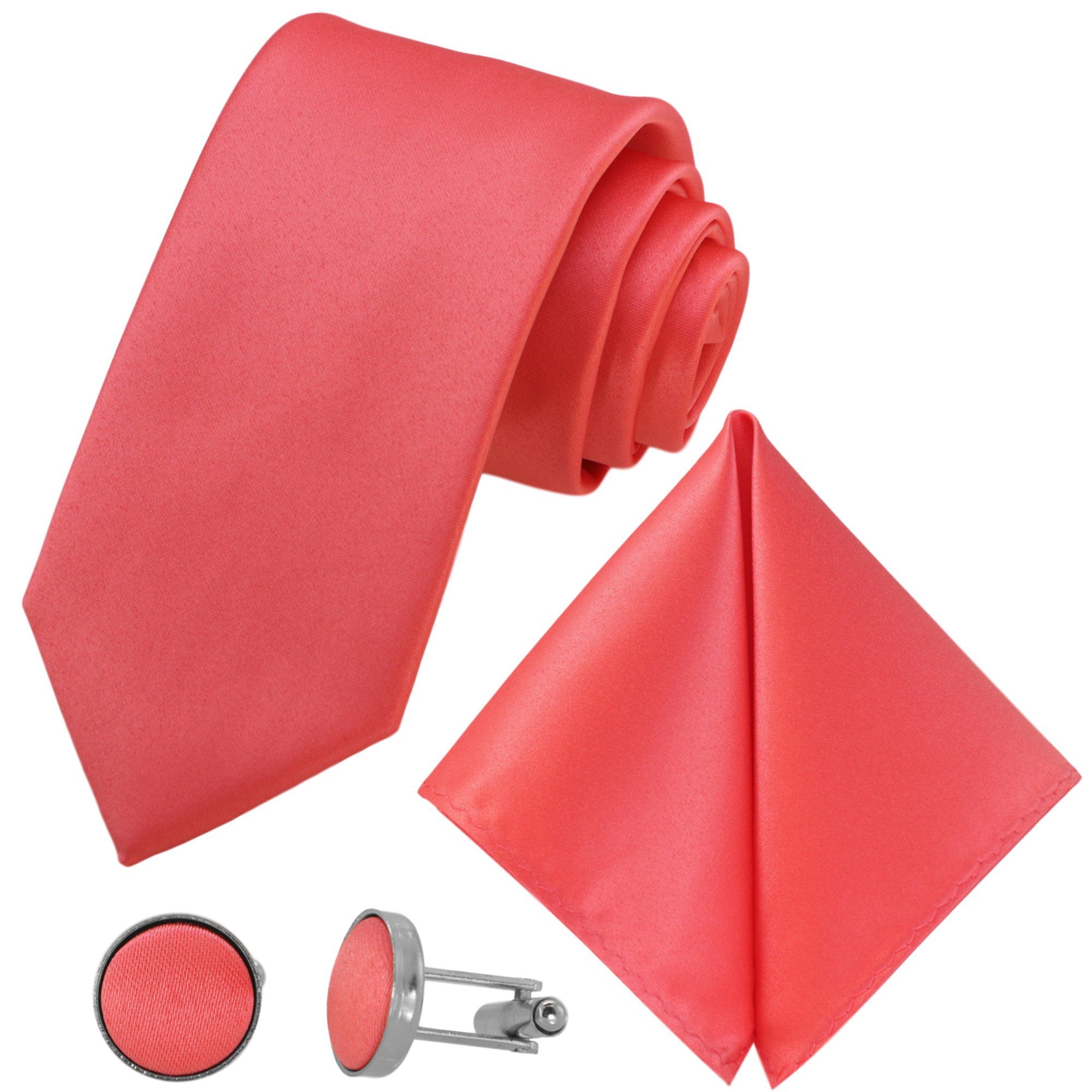 GASSANI Krawatte Hochzeitskrawatte Satin, Herren-Krawatte Hochzeit