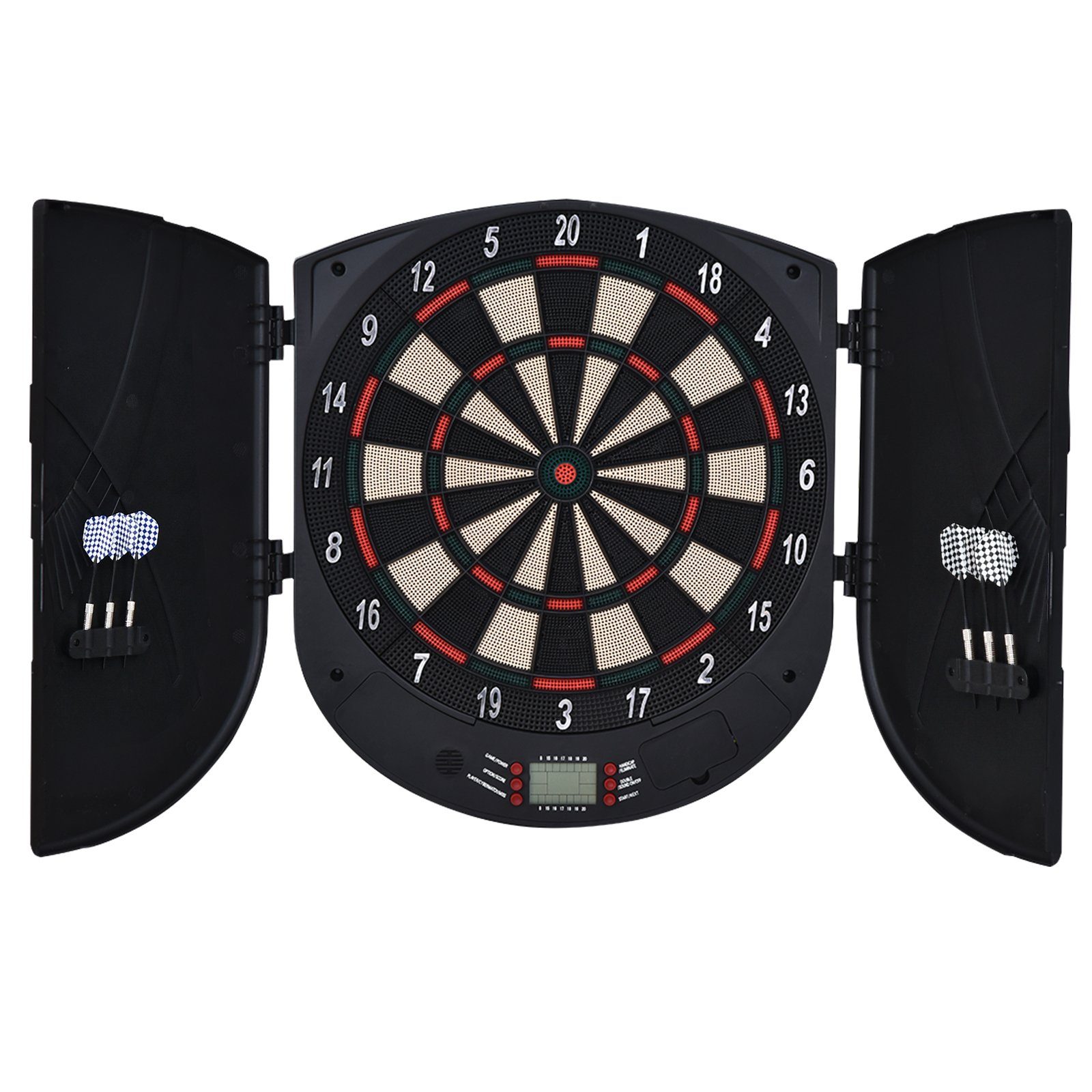 HOMCOM Dartscheibe Dart-set mit automatische Wertung,