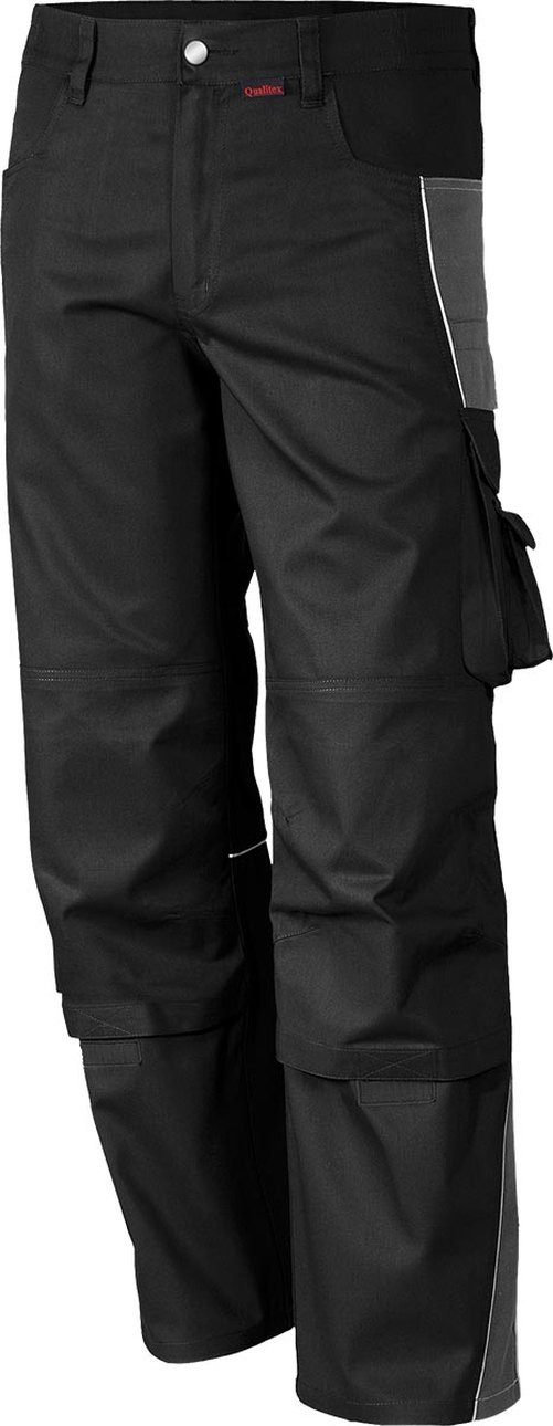 Qualitex Workwear Arbeitshose Bundhose 'PRO' schwarz/grau,