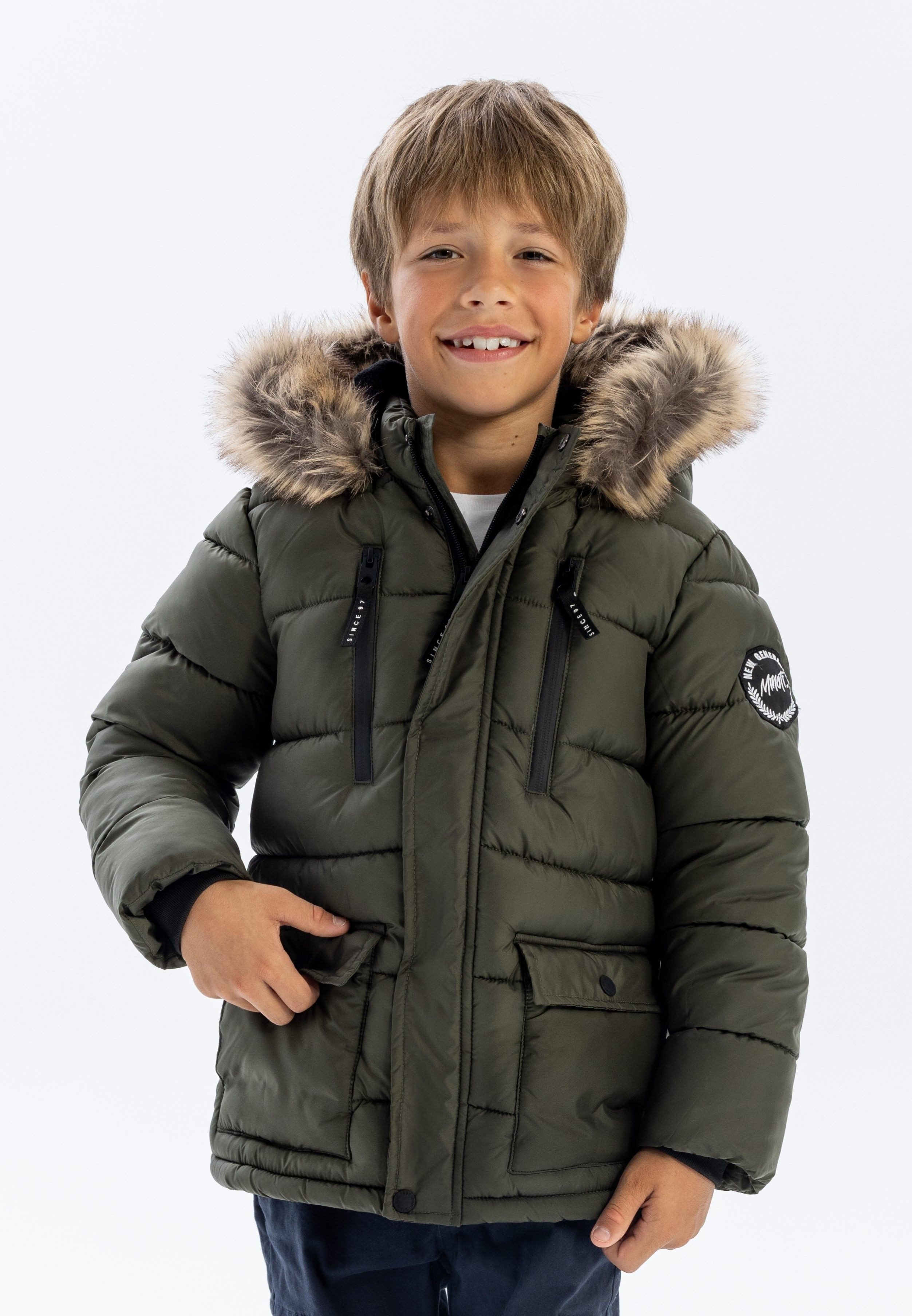 MINOTI Winterjacke Winterjacke mit Fleece-Futter und