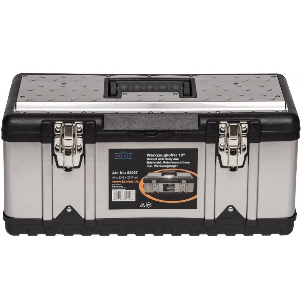 Kreher Werkzeugkoffer Werkzeugkoffer PROFI aus Edelstahl