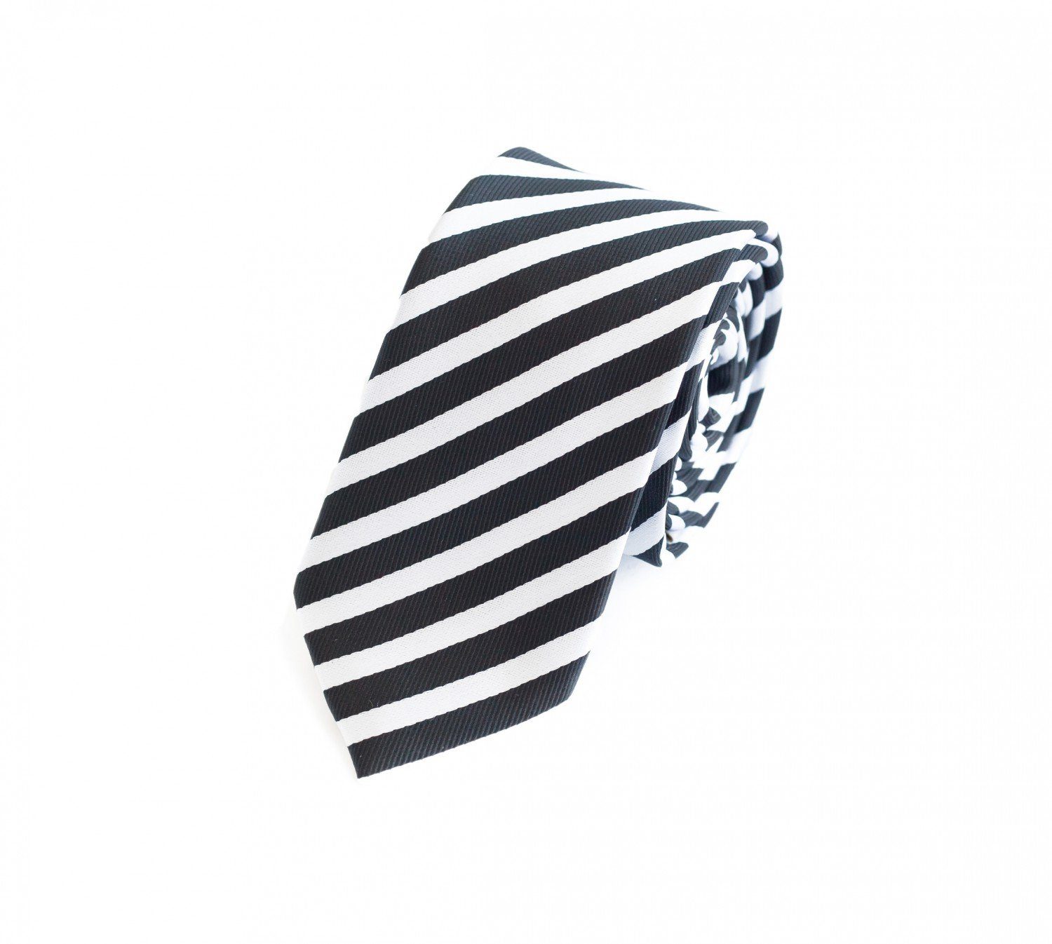 Fabio Farini Krawatte Herren Krawatte Schwarz