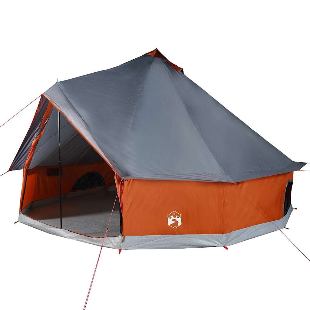 vidaXL Tipi-Zelt Tipi-Familienzelt 12 Personen Grau