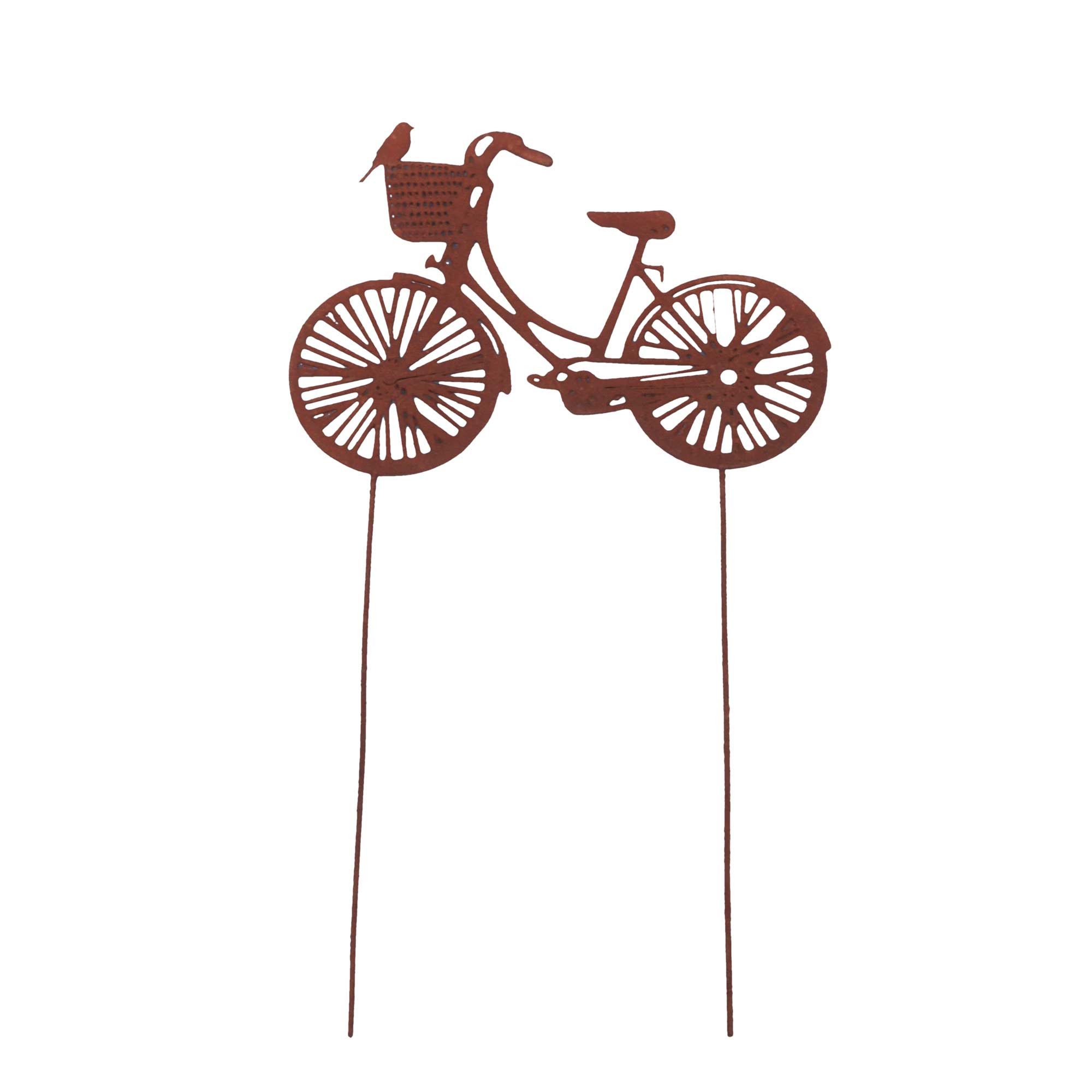 UNUS GARDEN Gartenstecker Stecker Rost Fahrrad