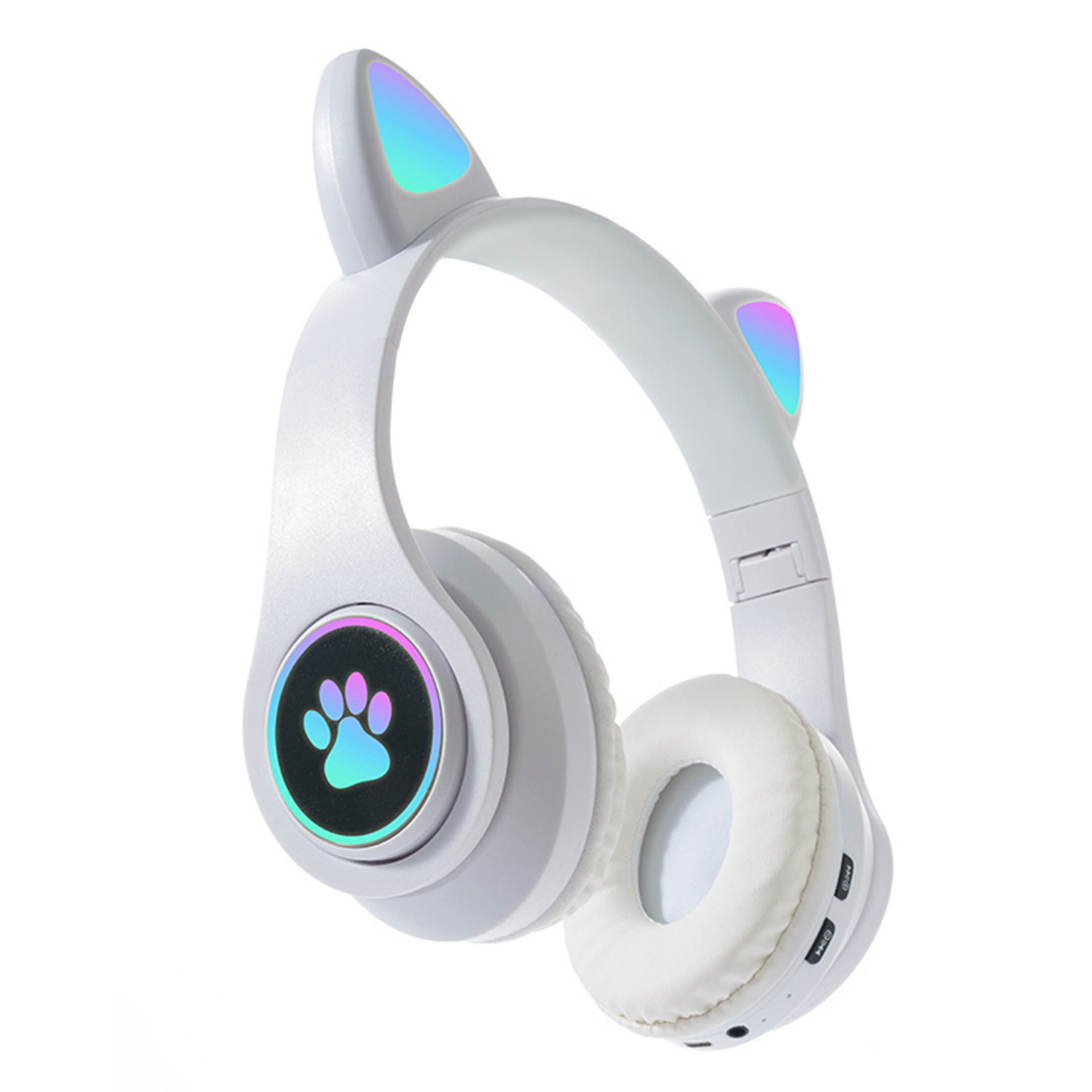KINSI Bluetooth-Headset, wettbewerbsfähiges Gaming-Headset,Katzenohr-Styling Kinder-Kopfhörer (A2DF