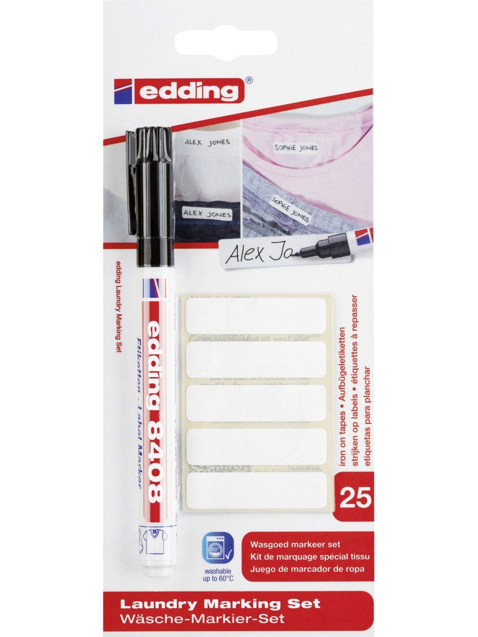 edding Marker Edding 8408 Wäsche-Markier-Set mit