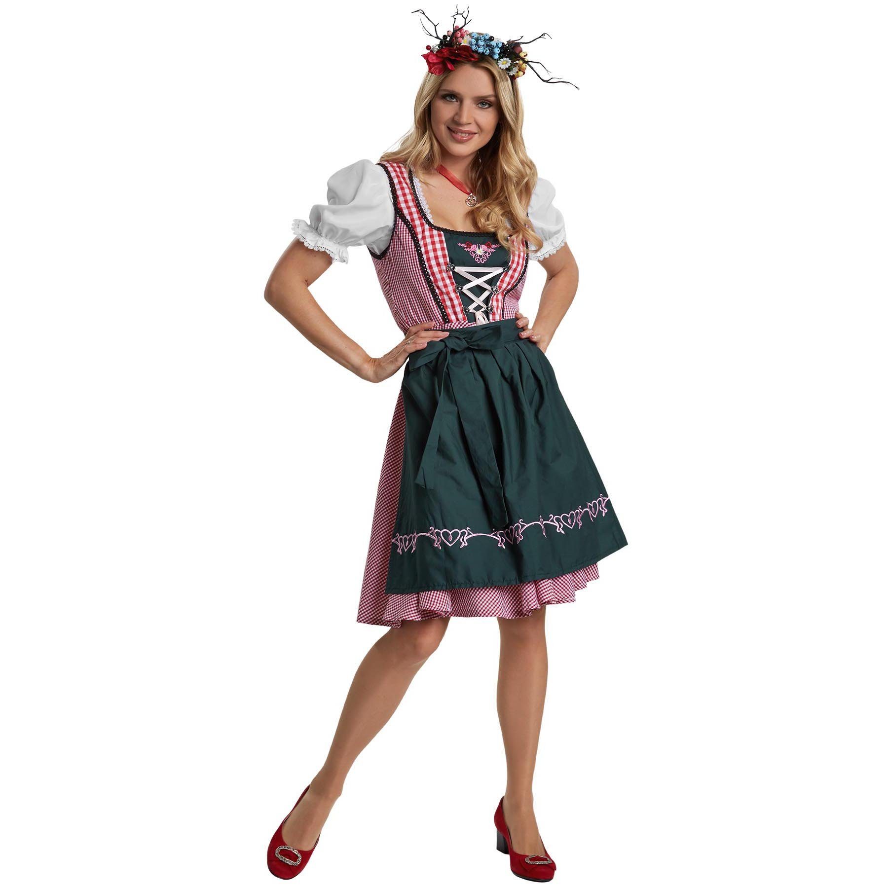 dressforfun Dirndl Frauenkostüm Mini-Dirndl Berchtesgaden Modell