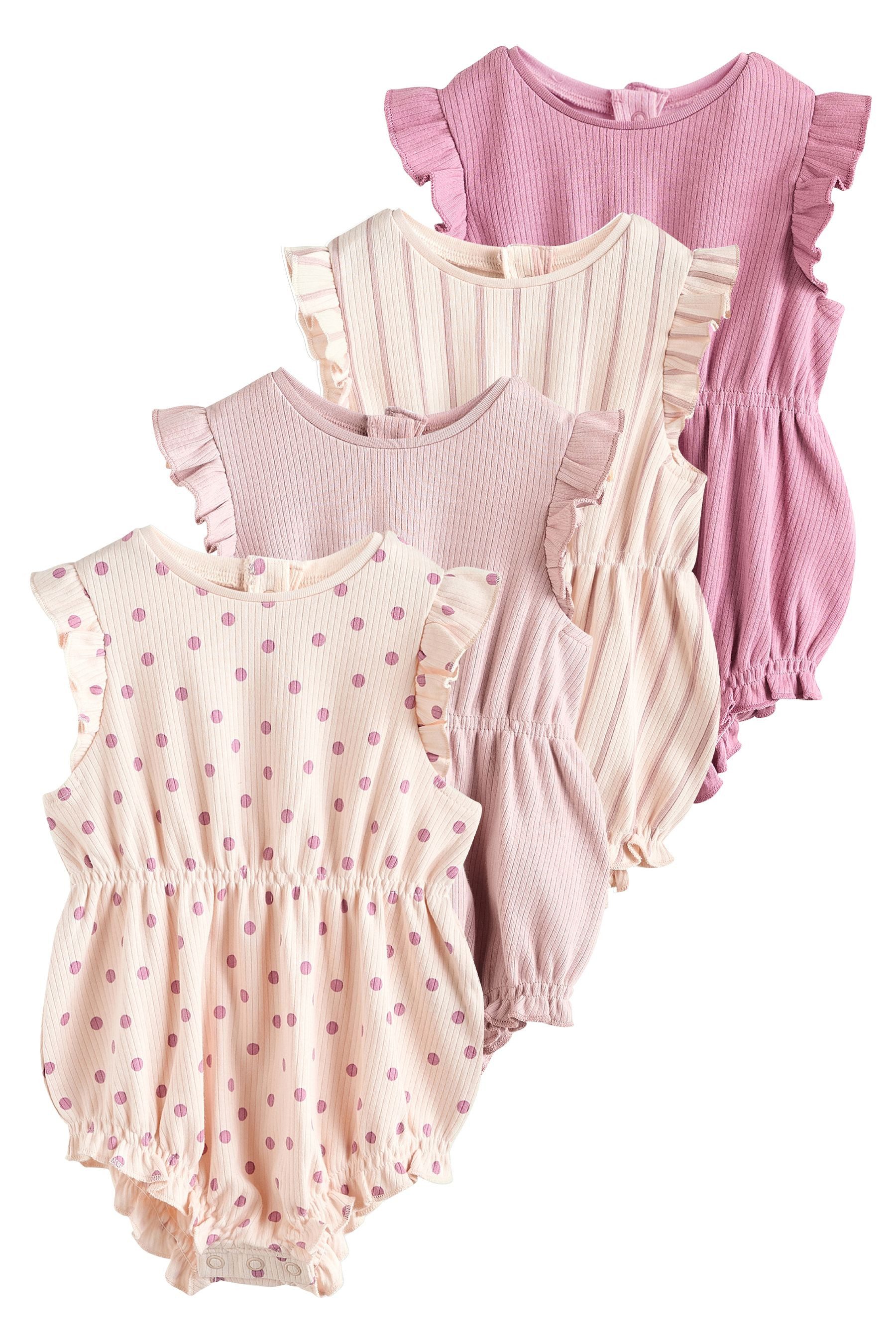 Next Strampler 4er-Pack Baby-Strampler aus Baumwolle