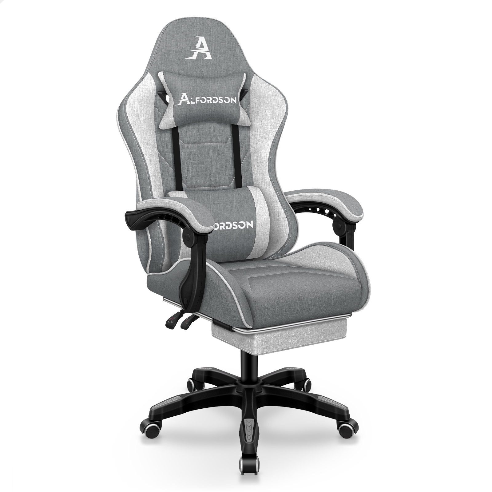 ALFORDSON Bürostuhl Gaming-Stuhl, Massage-Gaming-Stuhl, Ergonomischer Gamer-Stuhl,