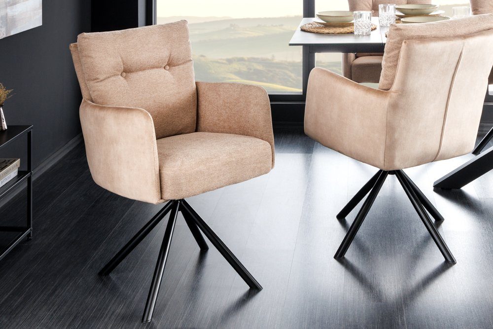 riess-ambiente Polsterstuhl BIG GEORGE champagner beige