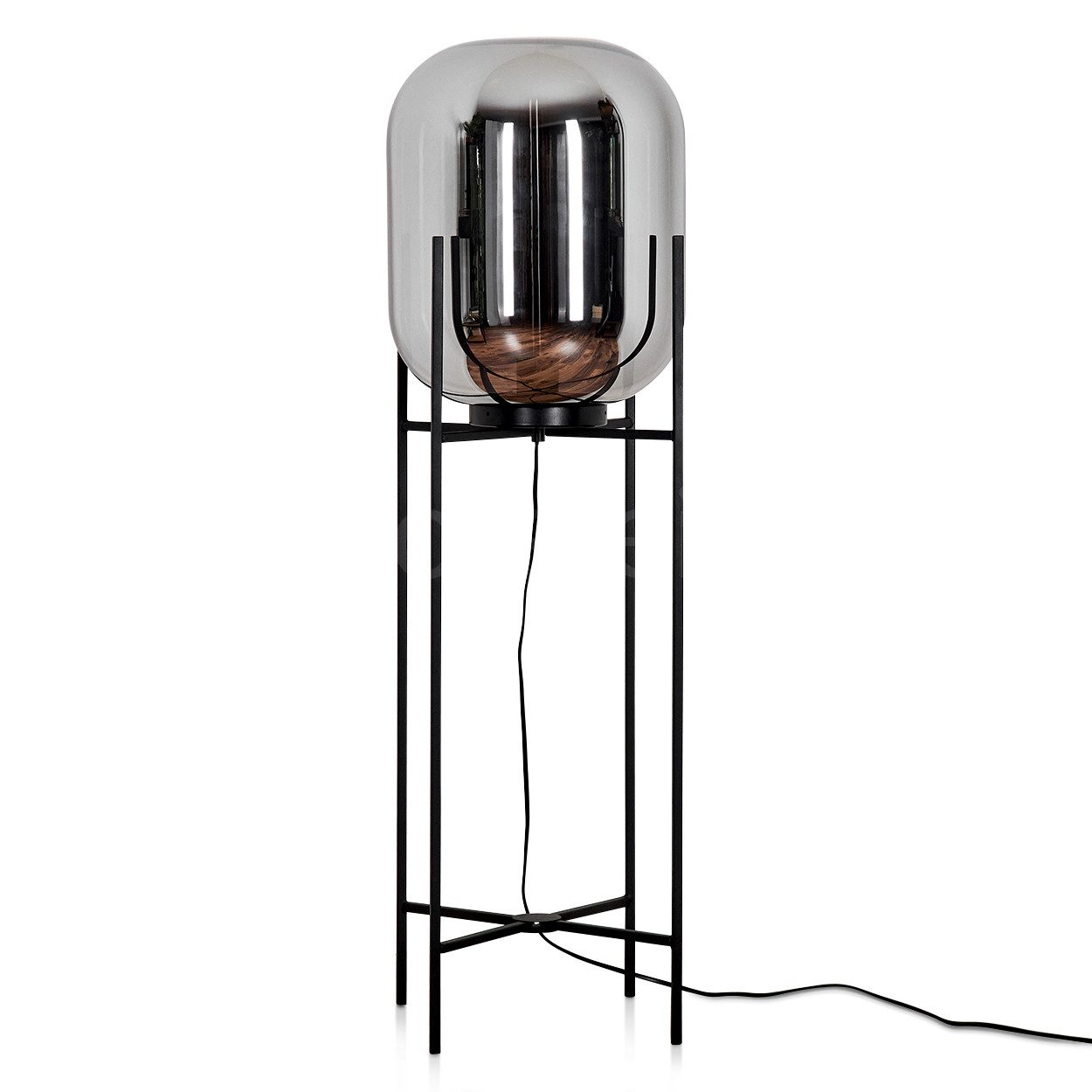 hofstein Stehlampe moderne Stehlampe aus Metall/Glas