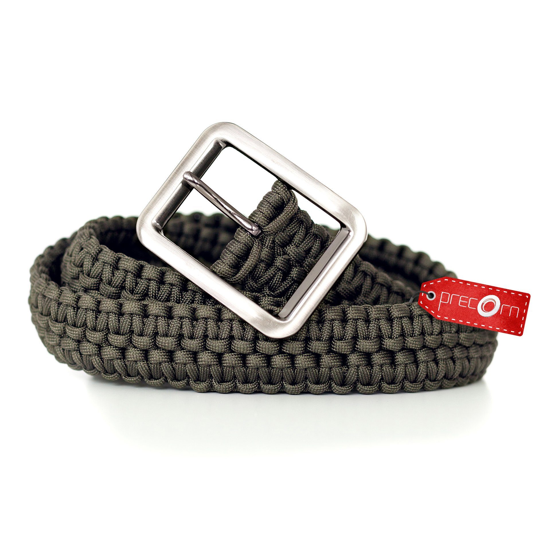 PRECORN Flechtgürtel Paracord Gürtel Survival Gürtel