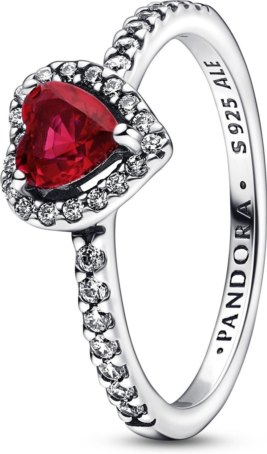 Pandora Fingerring Pandora Ausgeprägtes Rotes Herz