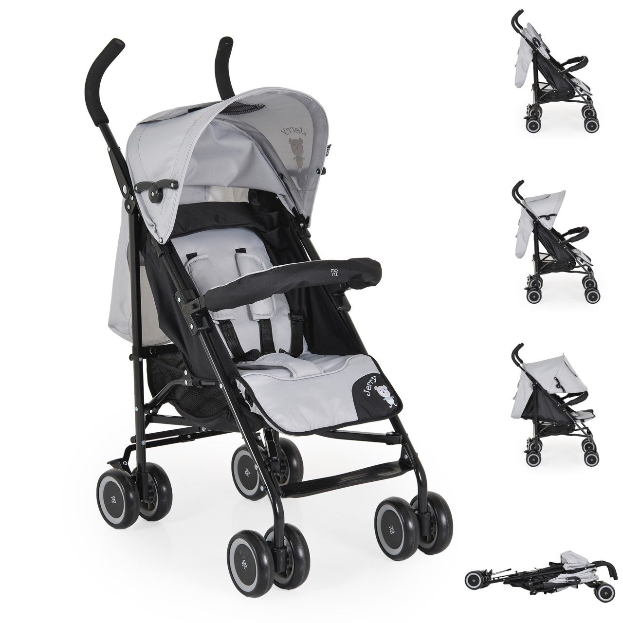 Moni Kinder-Buggy Kinderwagen, Buggy Jerry, Sonnendach,
