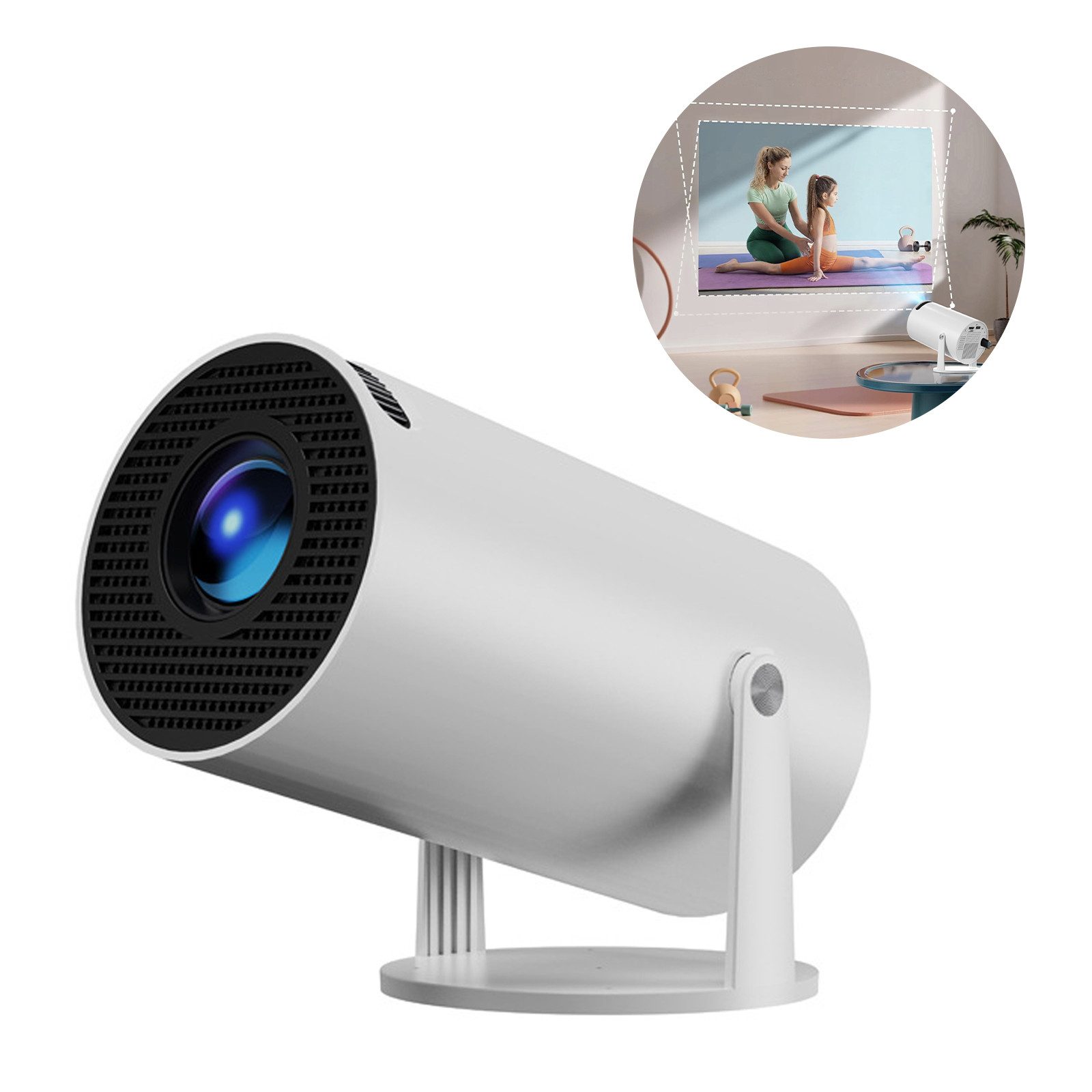 MODFU Mini Beamer Smart Projektor Kabelloser