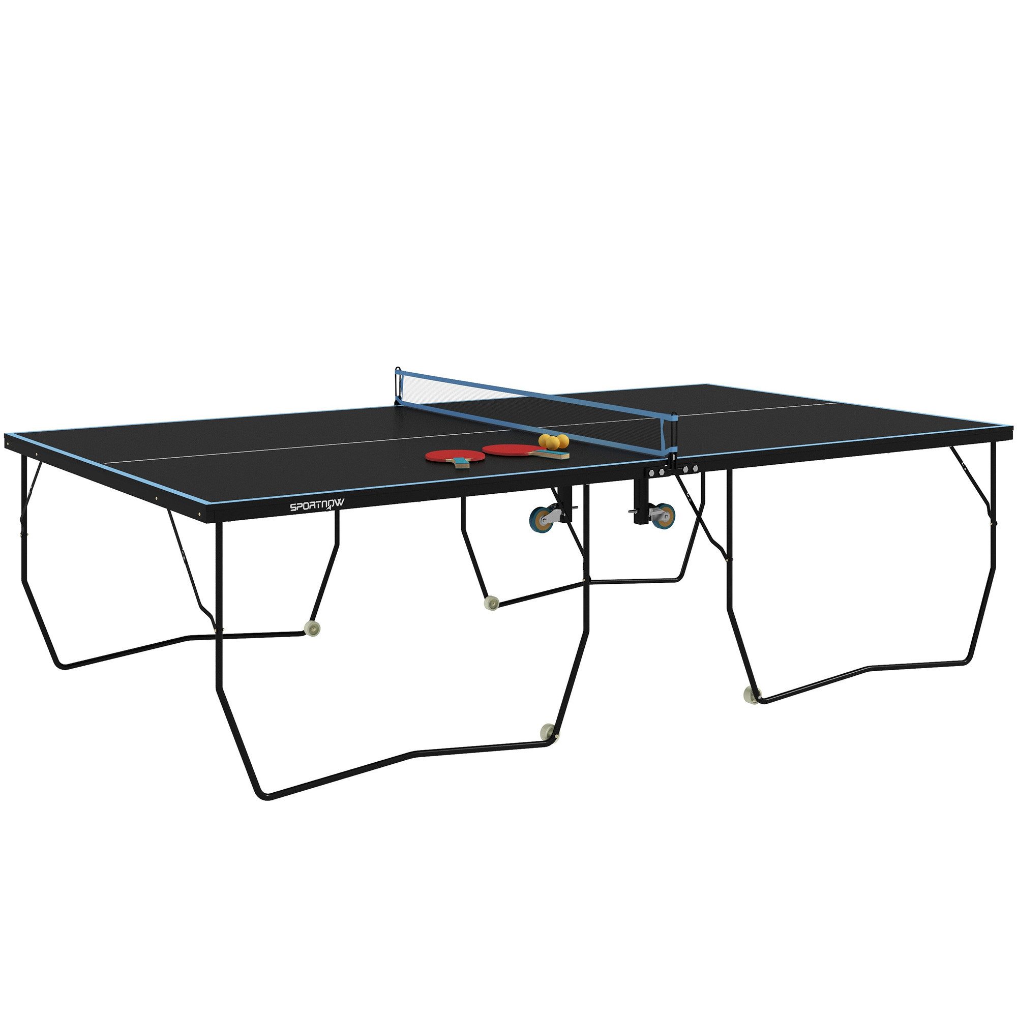 SPORTNOW Tischtennisplatte Tischtennisspiel-Set mit Netz, 2