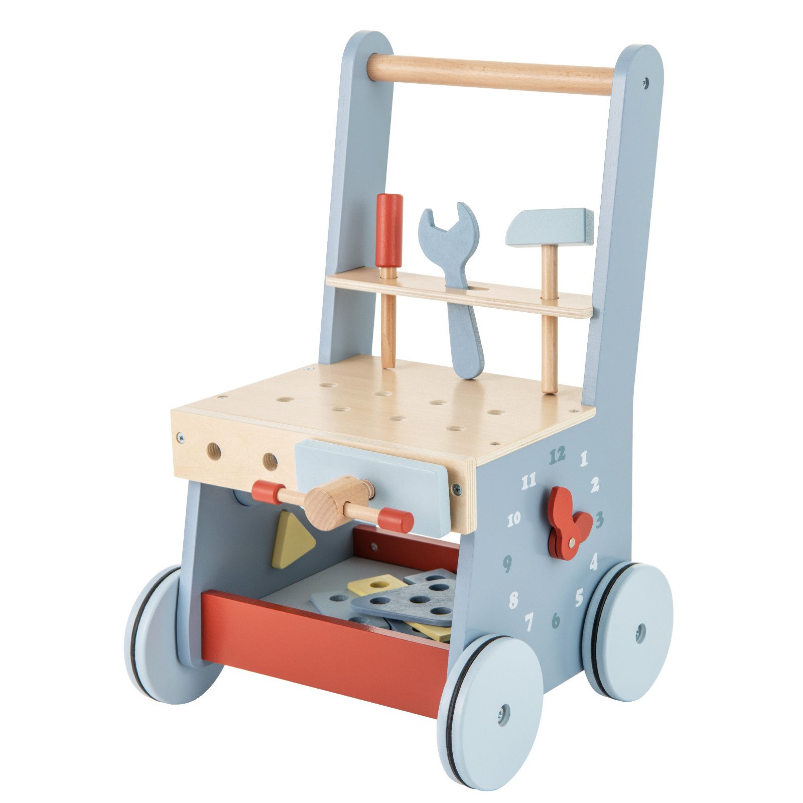 COSTWAY Lauflernwagen, 2 in 1 Lauflernhilfe,