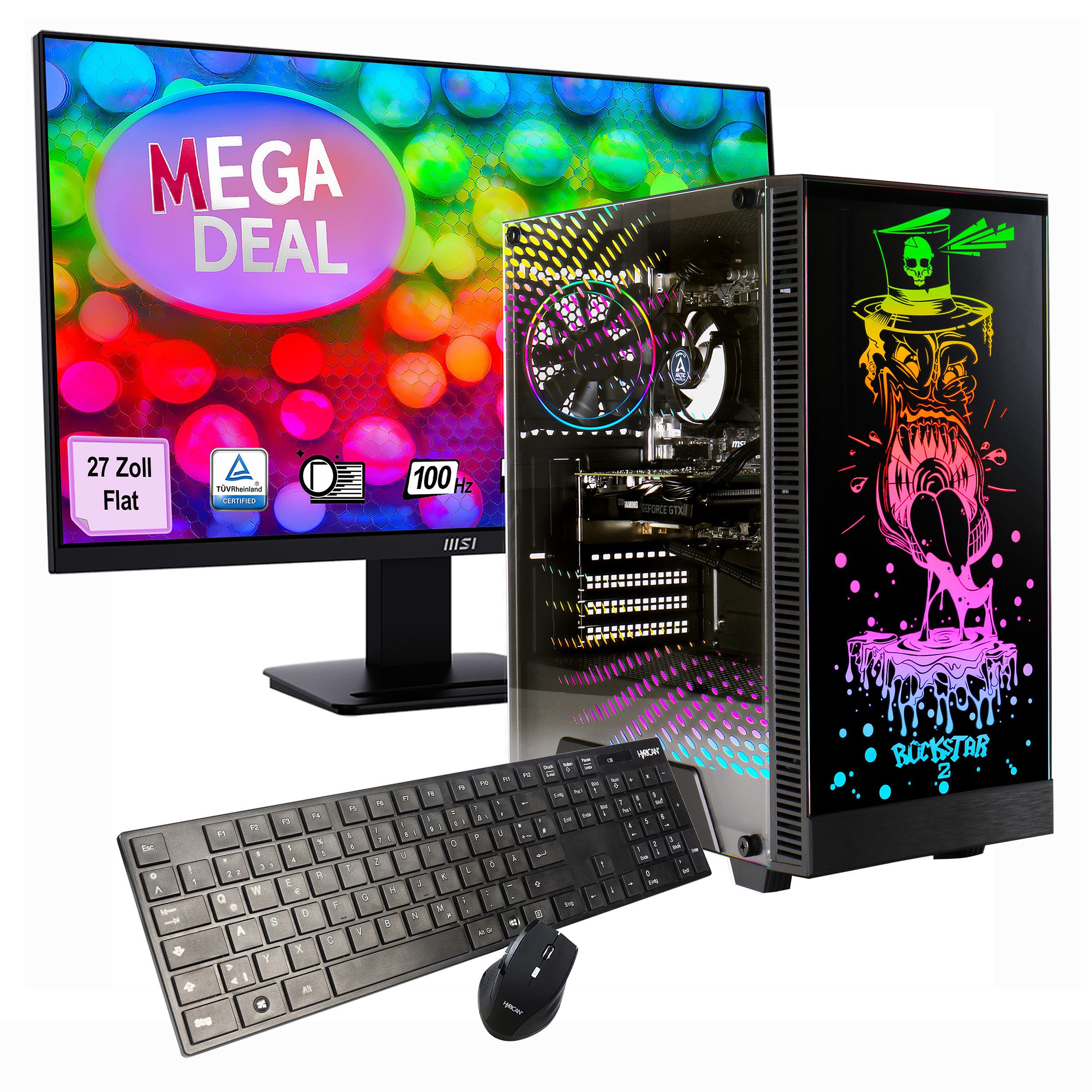GAMEMAX MegaDeal Rockstar SET02602 PC-Komplettsystem (27',