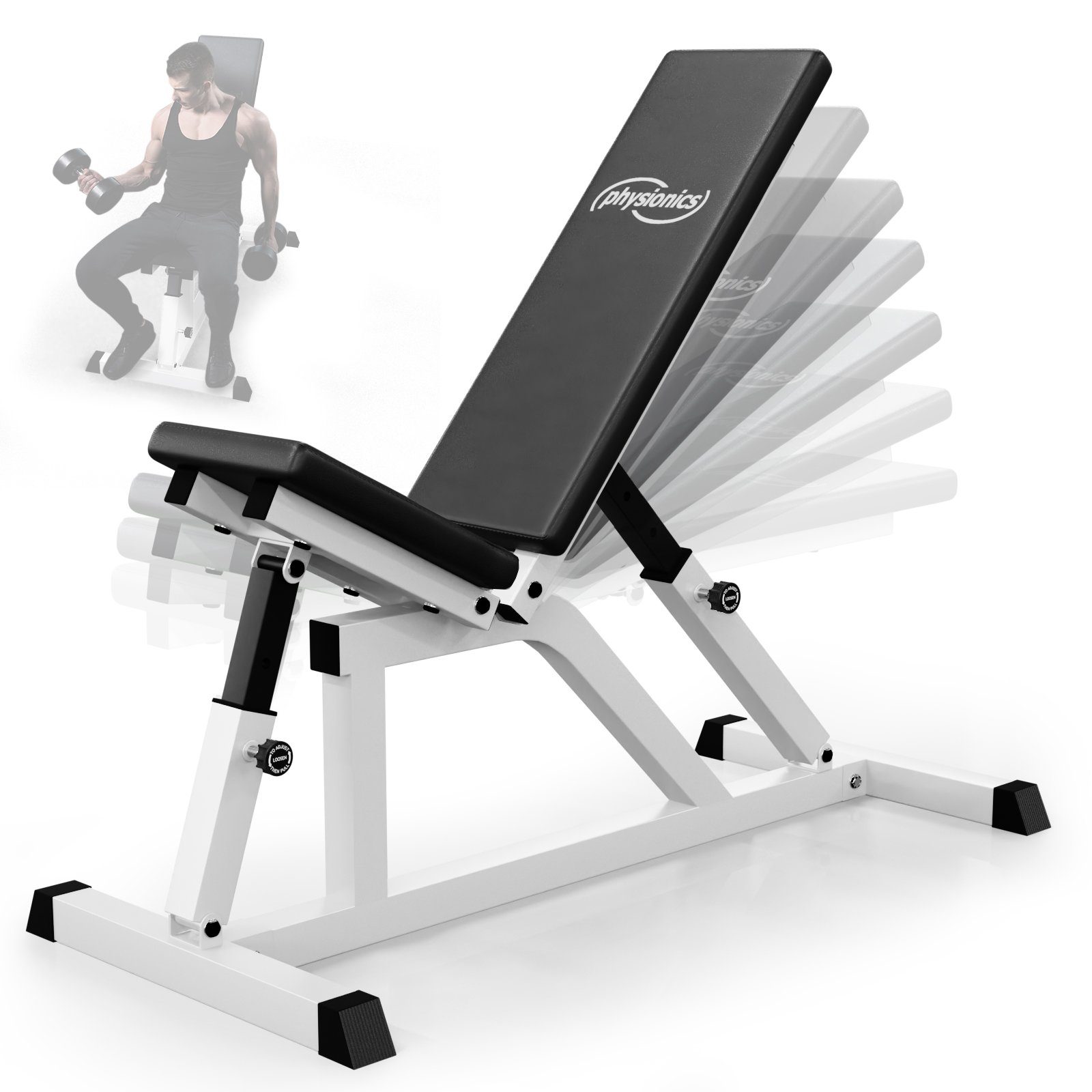 Physionics Hantelbank Hantelbank Trainingsbank Multifunktion Bank