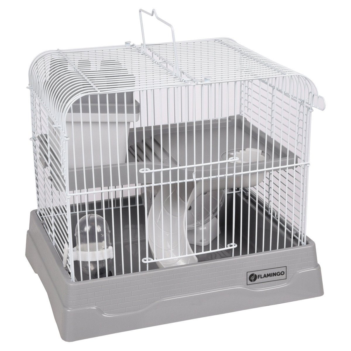 Flamingo Kleintierkäfig Hamsterkäfig Dinky grau