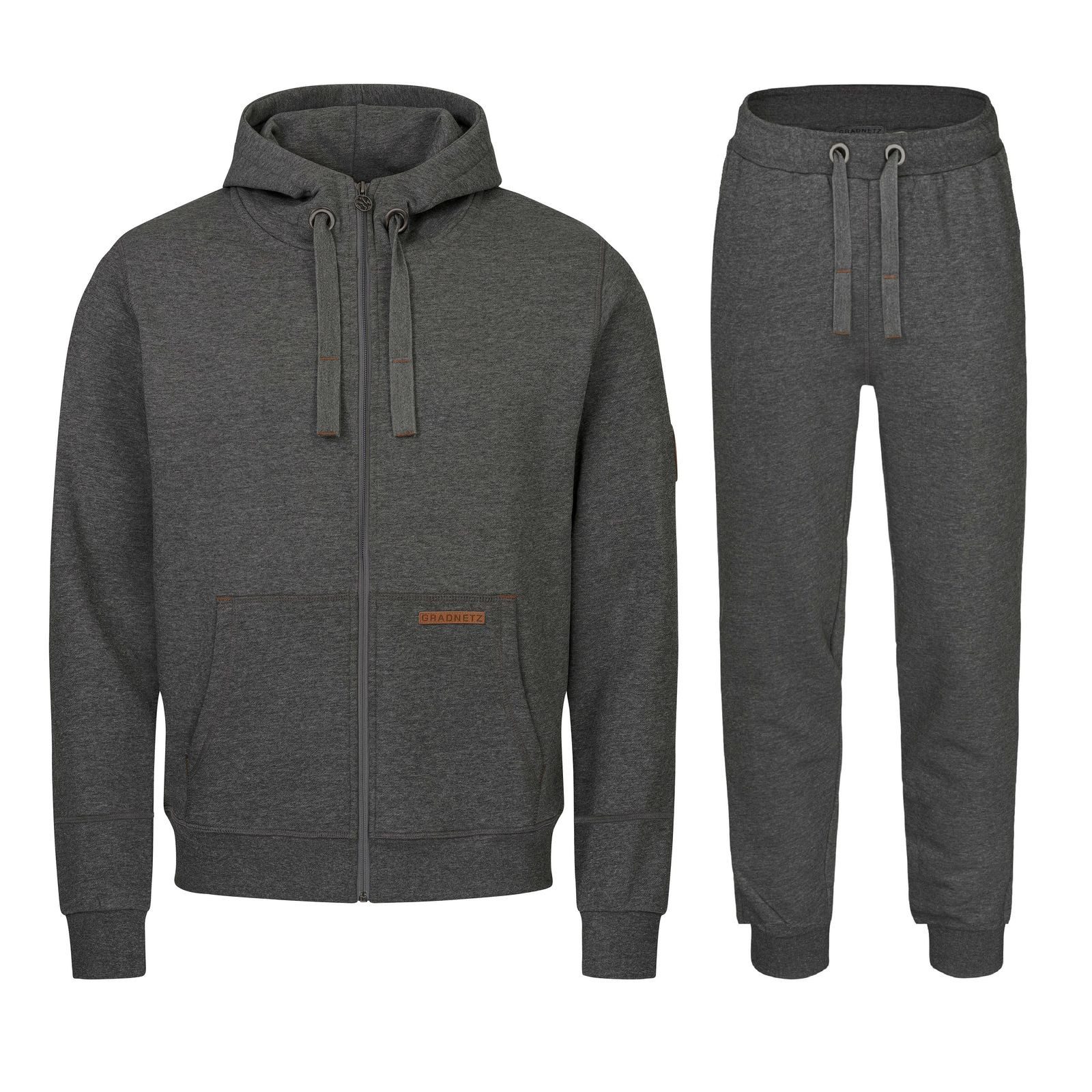 Gradnetz Jogginganzug Freizeitanzug Trainingsanzug für Herren