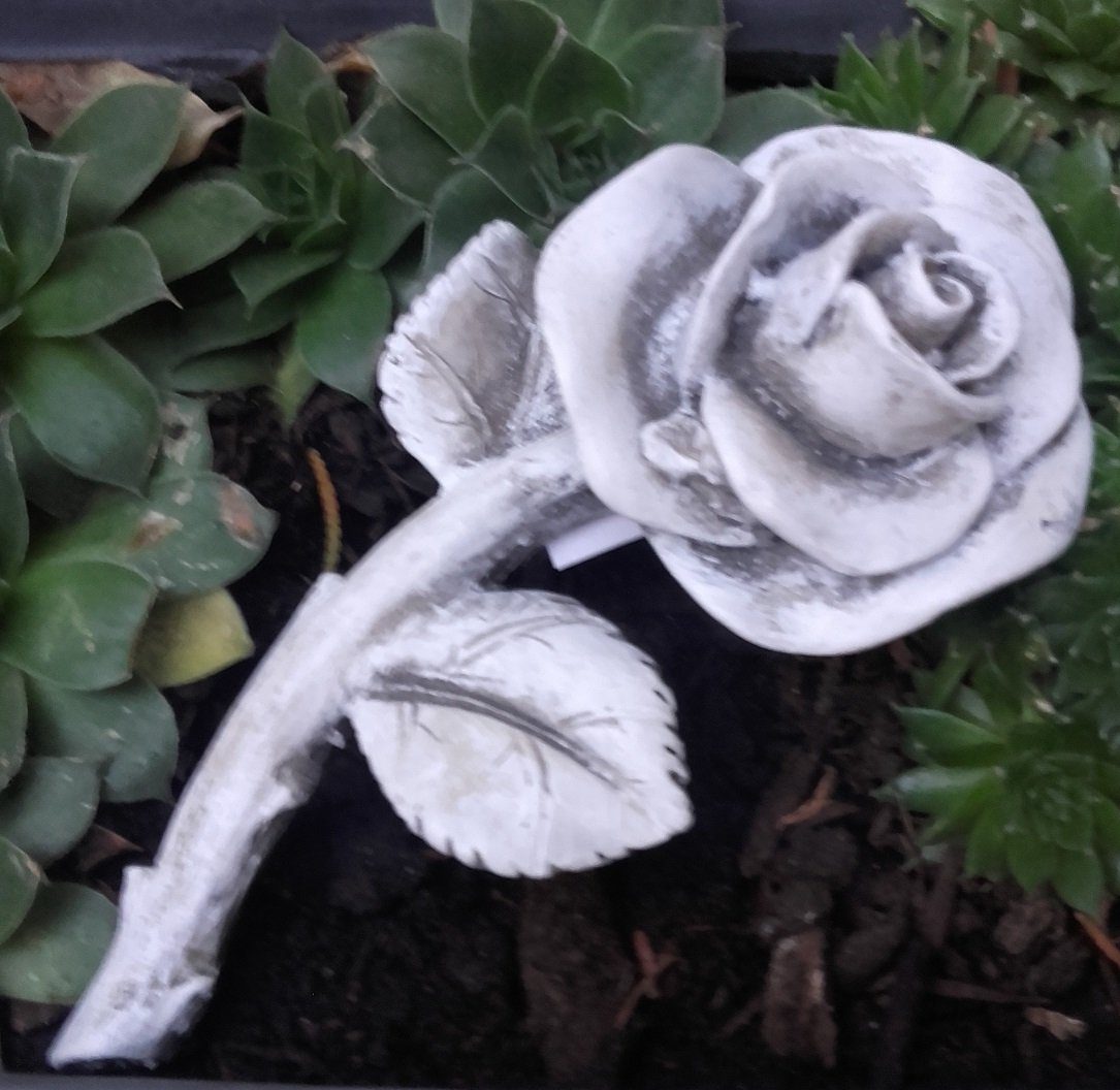 Radami Gartenfigur XL Rose mit Stiel