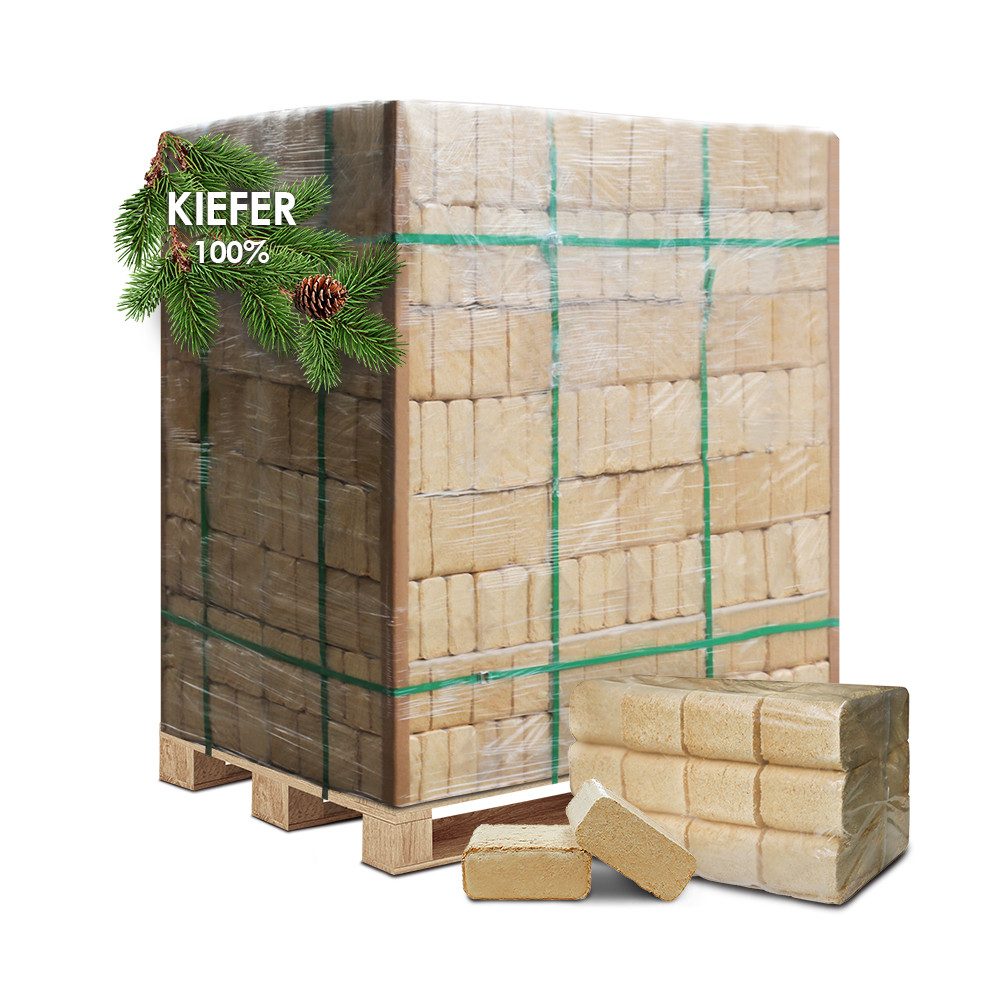 JSM-Brennholz Holzbriketts Holzbriketts aus Kiefernholz (100%
