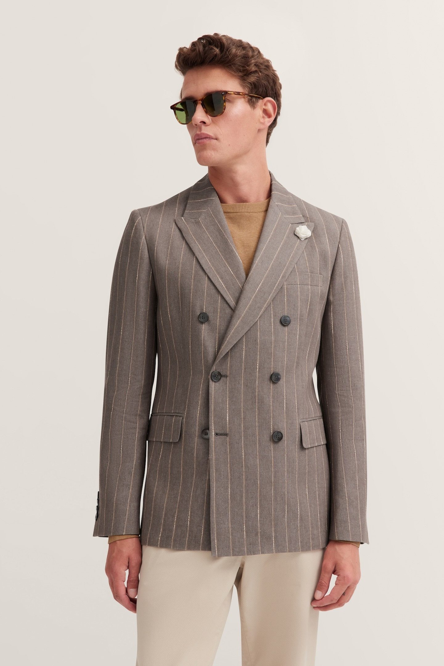 bugatti Sakko aus Leinen-Mix