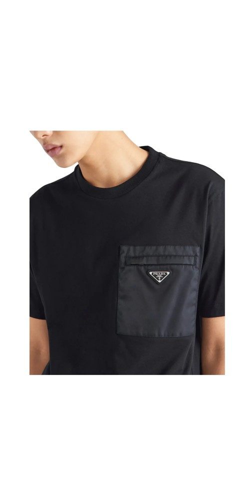 PRADA Print-Shirt Prada Black Re-Nylon and