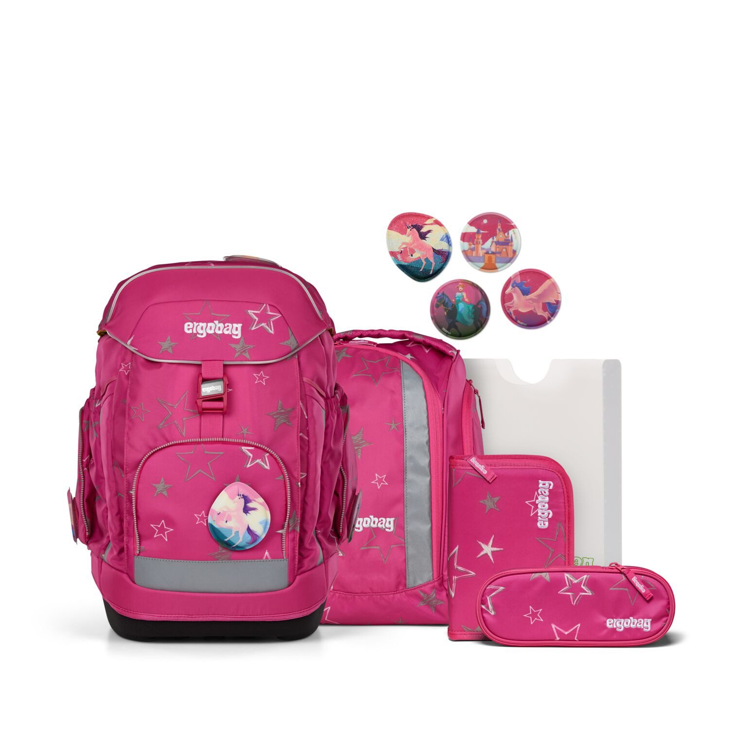 ergobag Schulranzen Schulranzen-Set MAXI SternzauBär 6-teilig