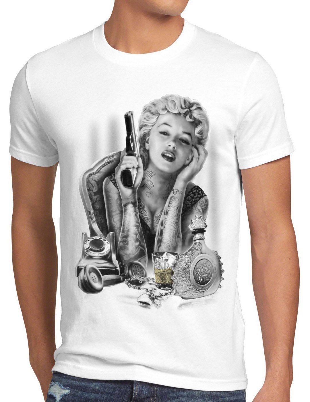 style3 T-Shirt Marilyn Tattoo Heartbreaker monroe