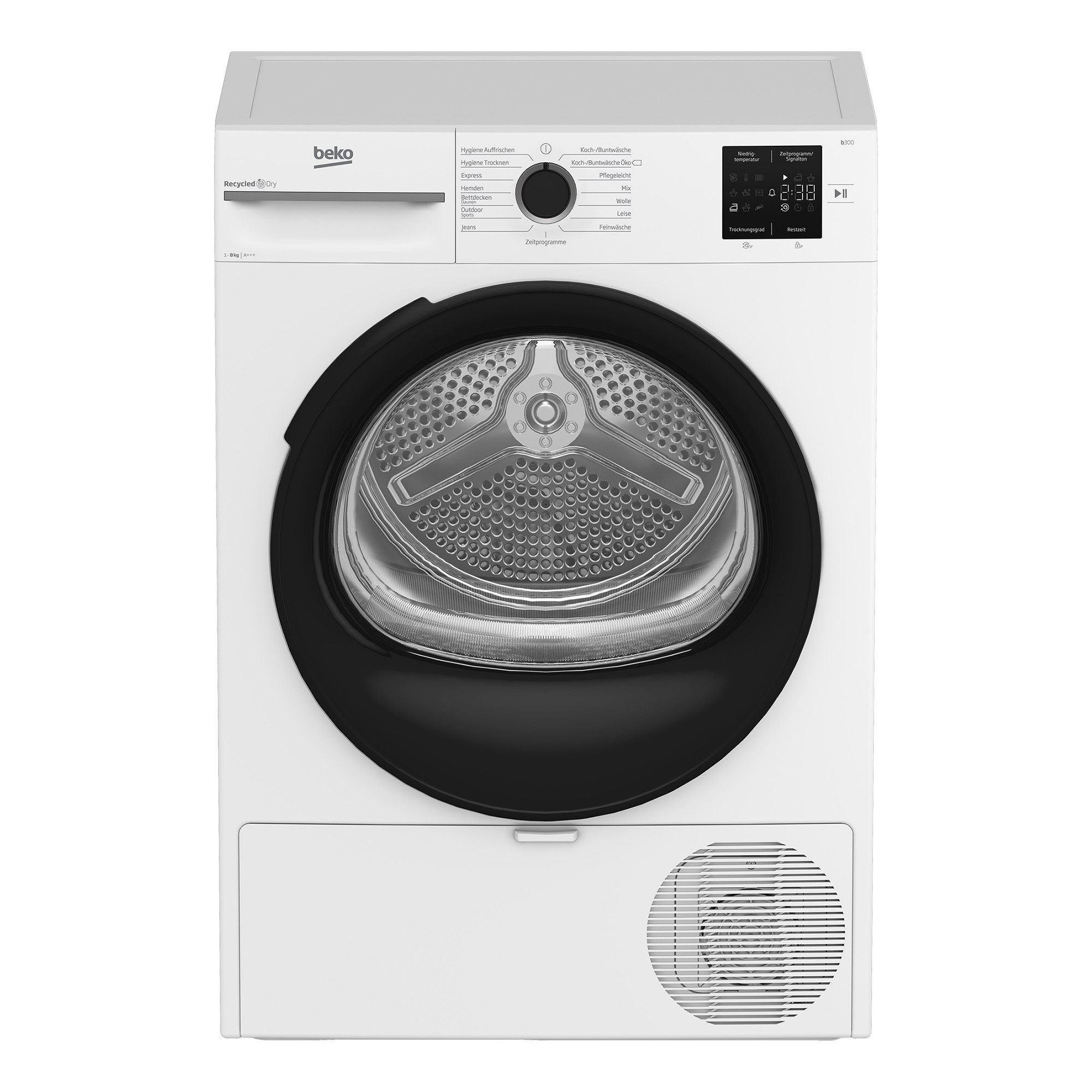 BEKO Wärmepumpentrockner BM3T38249W, Hygiene Trockne, Allergikergeeignet,